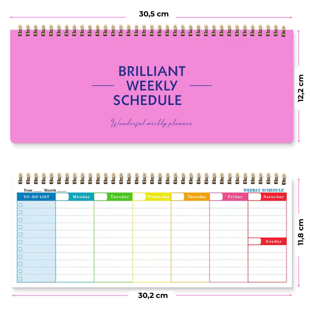 Mini weekplanner - Optimaal overzicht in één oogopslag