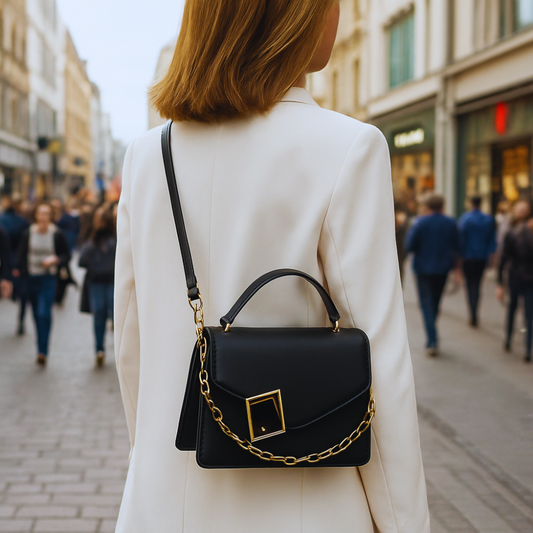 Élane – Minimalistische Designer Handtas met Schouder- & Crossbody Optie