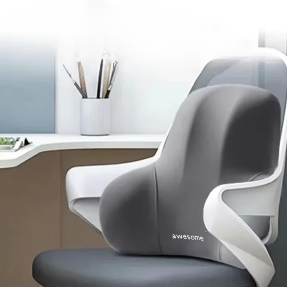 Ergonomisch Lumbaal Rugkussen – Traagschuim ondersteuning voor een pijnvrije & productieve werkdag