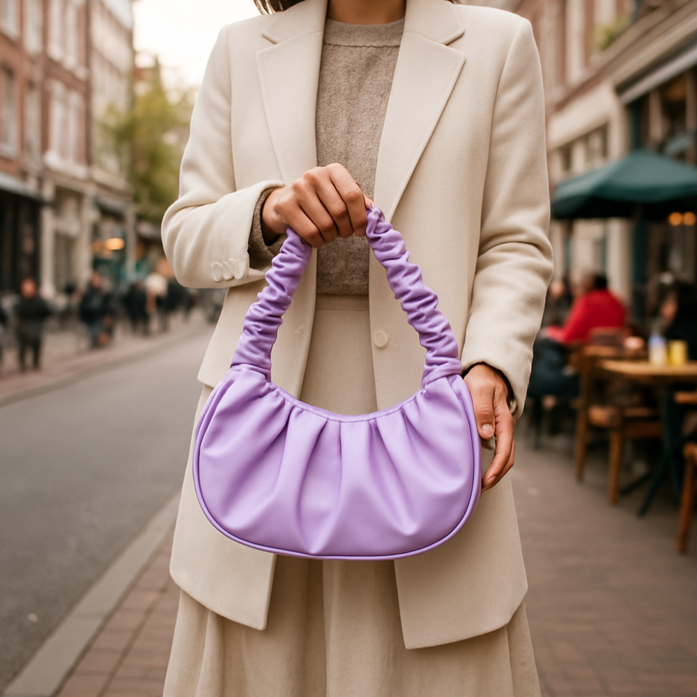 LUMÉA – De Luxe & Trendy geplooide handtas