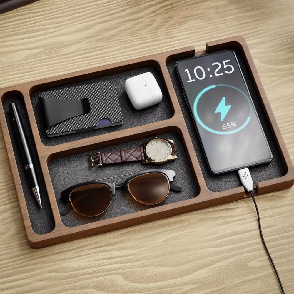 Premium houten DeskOrganiser - Voor een professioneel opgeruimd bureau