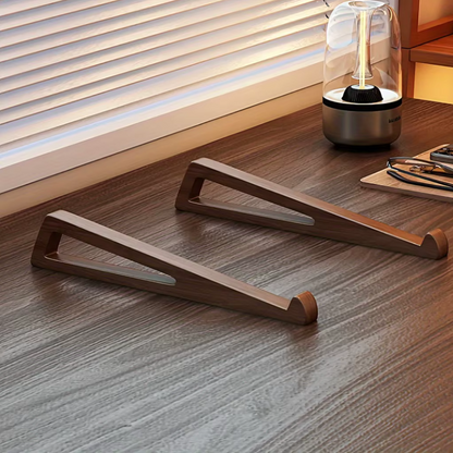 Premium houten laptopstandaard - Verhoog je focus. Verlaag je spanning.